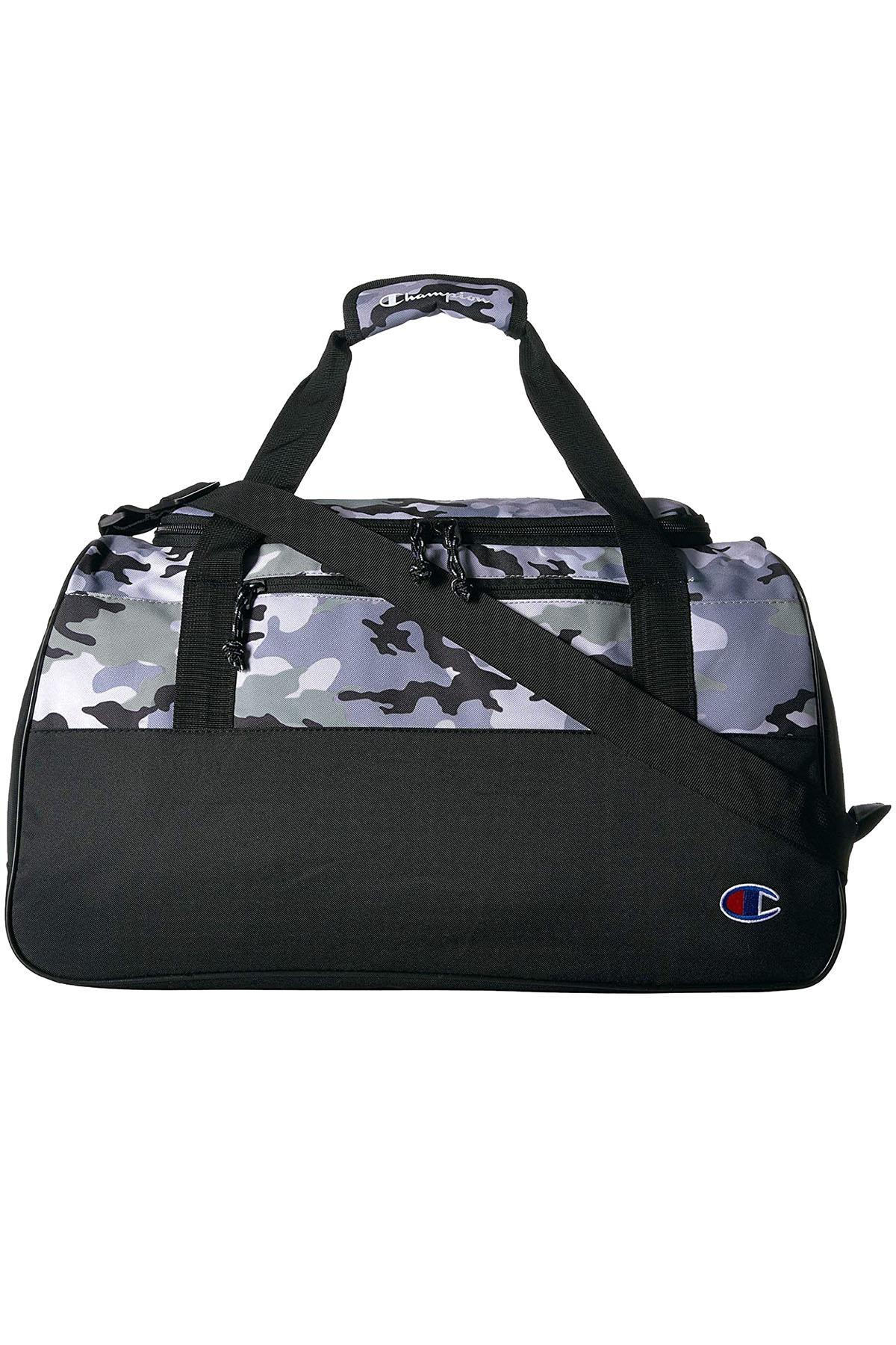 Champion Black/Grey Camo Forever Champ Ascend Duffel Bag CheapUndies