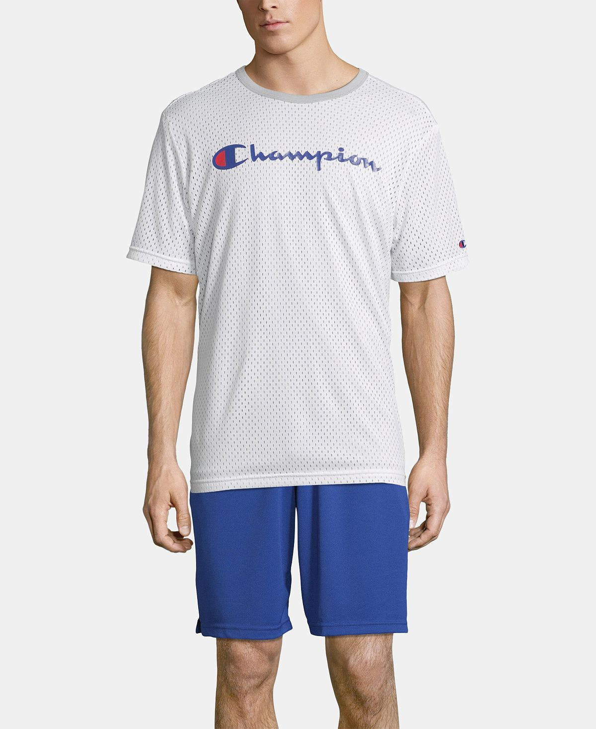 Champion Double Dry Reversible Mesh T-shirt White/Oxford