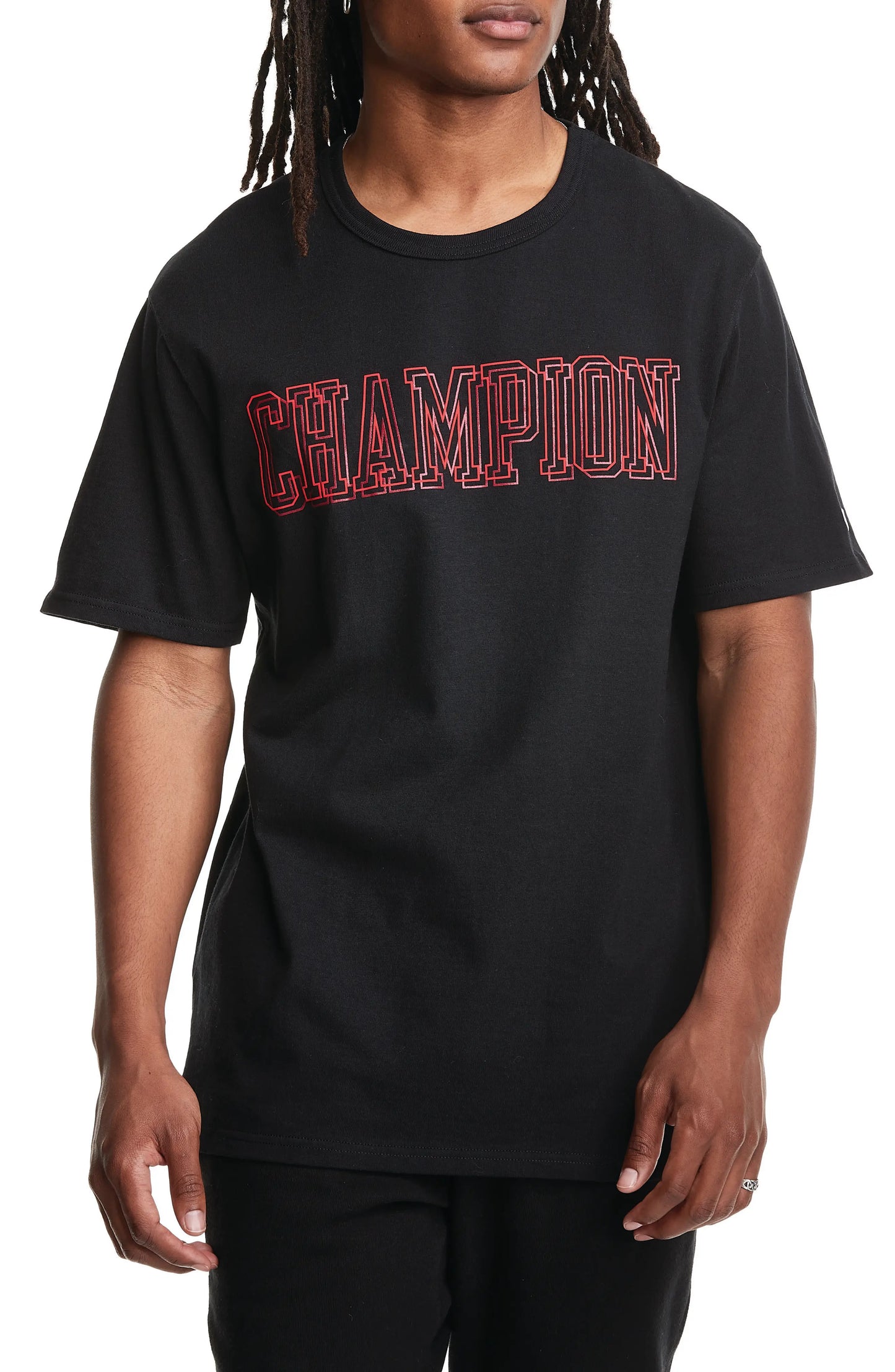 Champion Heritage Graphic Tee in Black