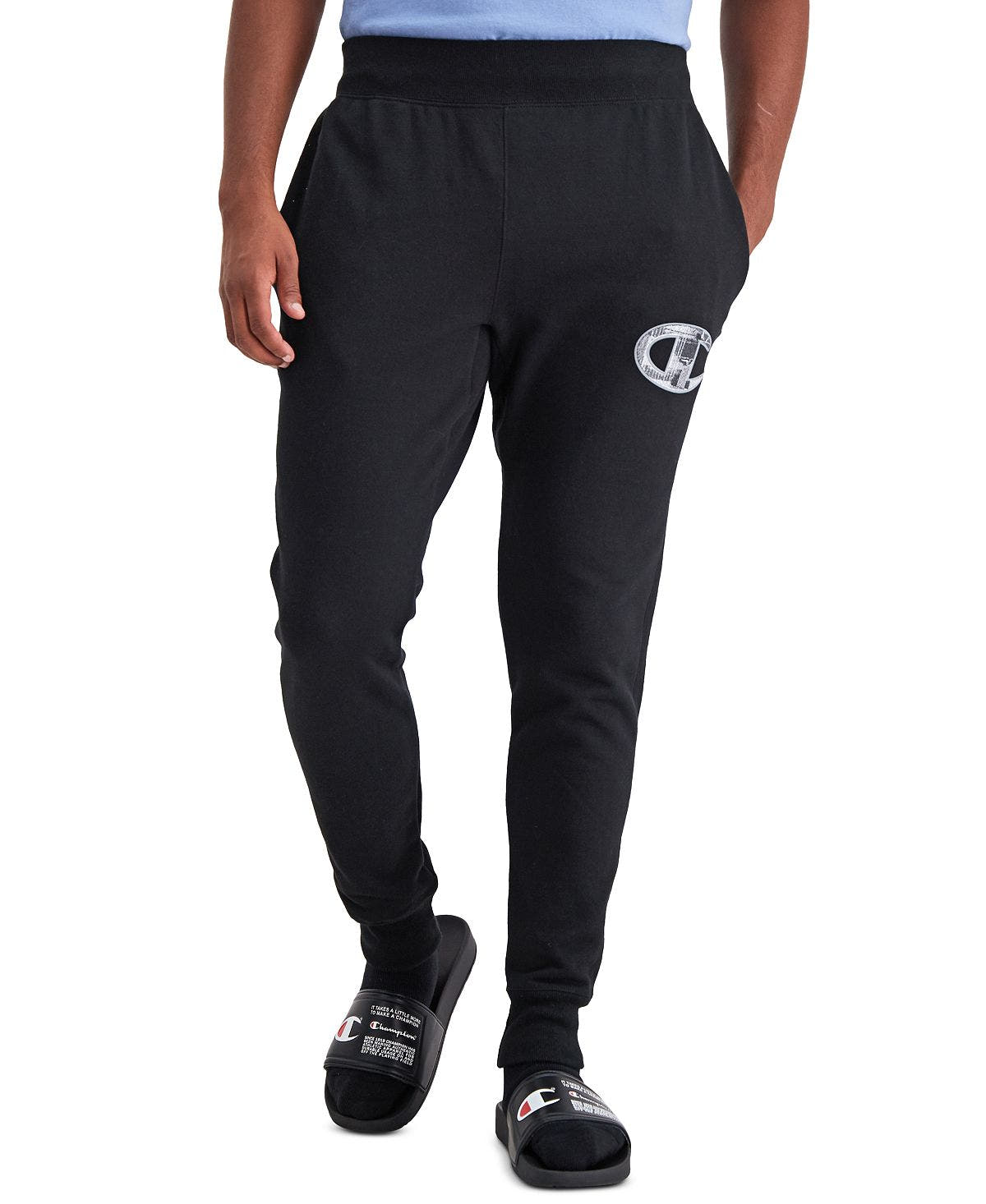 Champion Loose-fit Logo Appliqu Joggers Black