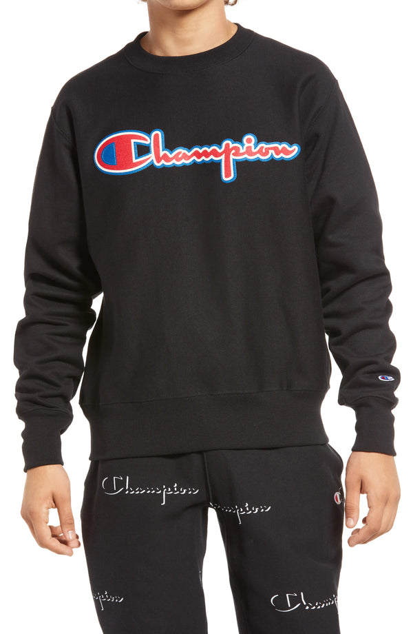 Champion Men's Reverse Weave(R) Crewneck Sweatshirt in Black at Nordstrom, Size Large