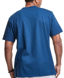 Champion Ombr Tufted-chenille Logo Appliqu T-shirt Jetson Blue thumbnail 2