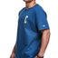 Champion Ombr Tufted-chenille Logo Appliqu T-shirt Jetson Blue