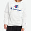 Champion Powerblend Logo-print Fleece Sweatshirt White