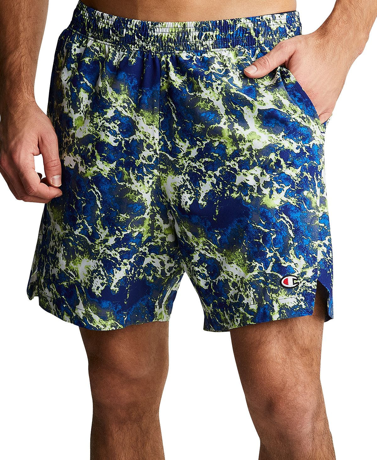 Champion Printed Performance 7" Shorts Water Ripples Multi