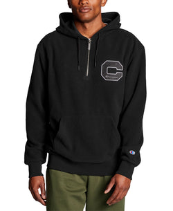 Champion Quarter-zip Fleece Hoodie Black thumbnail 1
