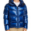 Champion Reverse Weave Hooded Puffer Jacket Blue Jay