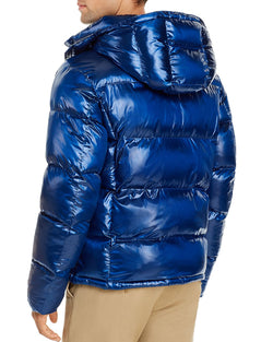 Champion Reverse Weave Hooded Puffer Jacket Blue Jay thumbnail 2