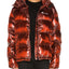 Champion Reverse Weave Hooded Puffer Jacket Scarlet