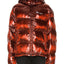 Champion Reverse Weave Hooded Puffer Jacket Scarlet