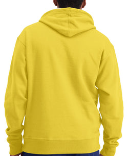 Champion Script Logo Powerblend Hoodie Butter Yellow thumbnail 2