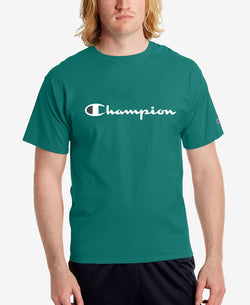 Champion Script Logo T-shirt Off The Grid Green thumbnail 1