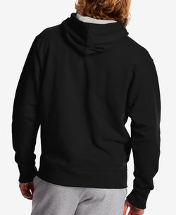 Champion Script Logo-print Fleece Hoodie Black thumbnail 2