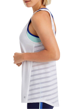 Champion White Double Dry Training Tank Top with Athletic Bra thumbnail 4