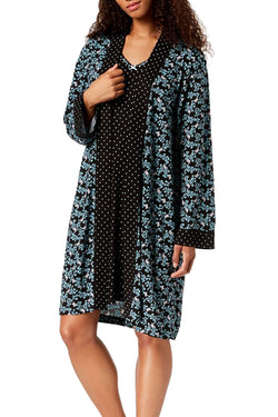 Charter Club 2 Piece Picot Trim Travel Set in Flutter Butterfly Print thumbnail 1