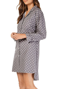 Charter Club Cotton Flannel Plaid Sleepshirt thumbnail 1