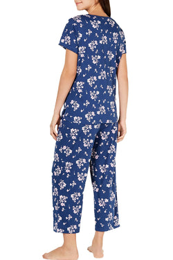 Charter Club Cotton Soft Knit Pajama Set in Blue Bells thumbnail 2
