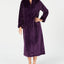 Charter Club Dimple Textured Long Zip Robe in Rich Concord