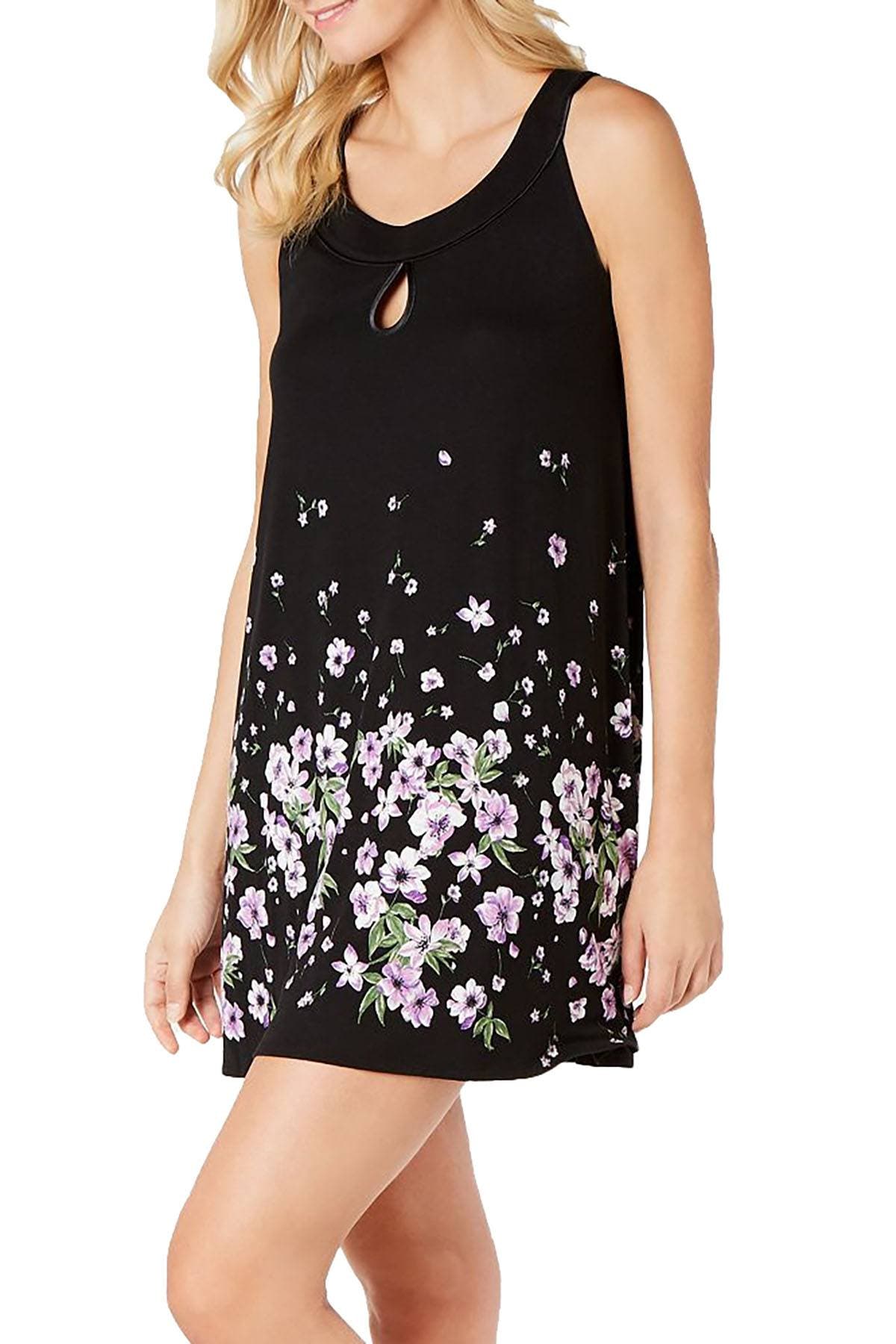 Charter Club Floral Print Chemise in Border Floral