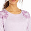 Charter Club Floral-embroidered Sleepshirt Nightgown Lilac Petal