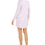 Charter Club Floral-embroidered Sleepshirt Nightgown Lilac Petal