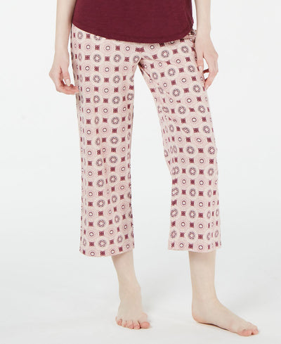 Charter Club Floral-print Cotton Knit Pajama Pants Geo