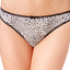 Charter Club Intimates Black/Animal Pretty Cotton Thong