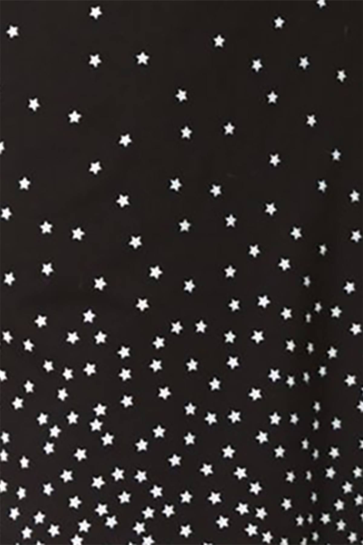 Charter Club Intimates Black Falling-Stars Graphic-Print Cotton Sleepshirt