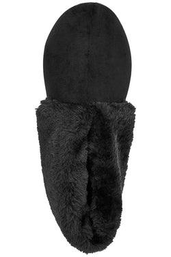 Charter Club Intimates Black Microvelour Memory Foam Bootie Slippers thumbnail 2