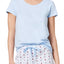 Charter Club Intimates Blue-Alder Cotton-Knit Lounge Tee