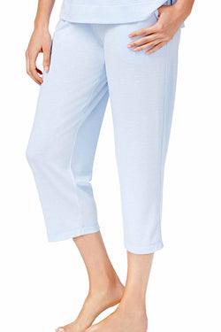 Charter Club Intimates Blue-Alder Relax Knit Cropped PJ Pant thumbnail 1