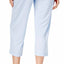 Charter Club Intimates Blue-Alder Relax Knit Cropped PJ Pant