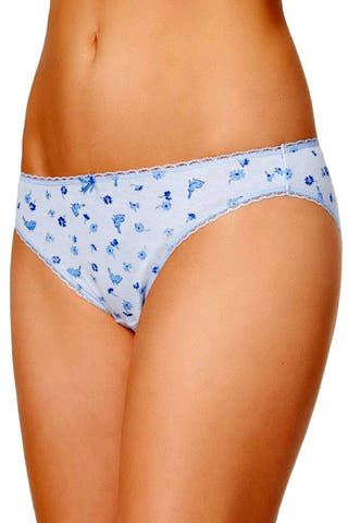 Charter Club Intimates Blue Birds Pretty Cotton Bikini Brief