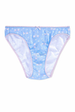 Charter Club Intimates Blue/Dragonflies Pretty Cotton Bikini thumbnail 1