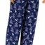 Charter Club Intimates Blue-Reindeer Flannel Mix-It Top and Printed Pant Pajama Set