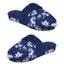 Charter Club Intimates Blue Rose-Garden Floral Flannel Slippers