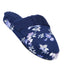 Charter Club Intimates Blue Rose-Garden Floral Flannel Slippers