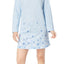 Charter Club Intimates Blue Snowflake Graphic-Print Cotton Sleepshirt