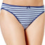 Charter Club Intimates Blue/Stripe Pretty Cotton Bikini Brief