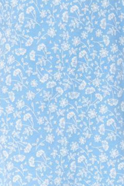 Charter Club Intimates Blue/White Dandelion-Printed Picot-Trim Sleepshirt thumbnail 4