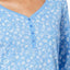 Charter Club Intimates Blue/White Dandelion-Printed Picot-Trim Sleepshirt