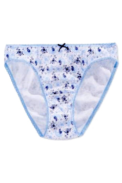 Charter Club Intimates Blue/White Paisley Pretty Cotton Bikini Brief thumbnail 1