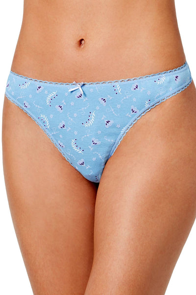 Charter Club Intimates Bluebells Pretty Cotton Thong