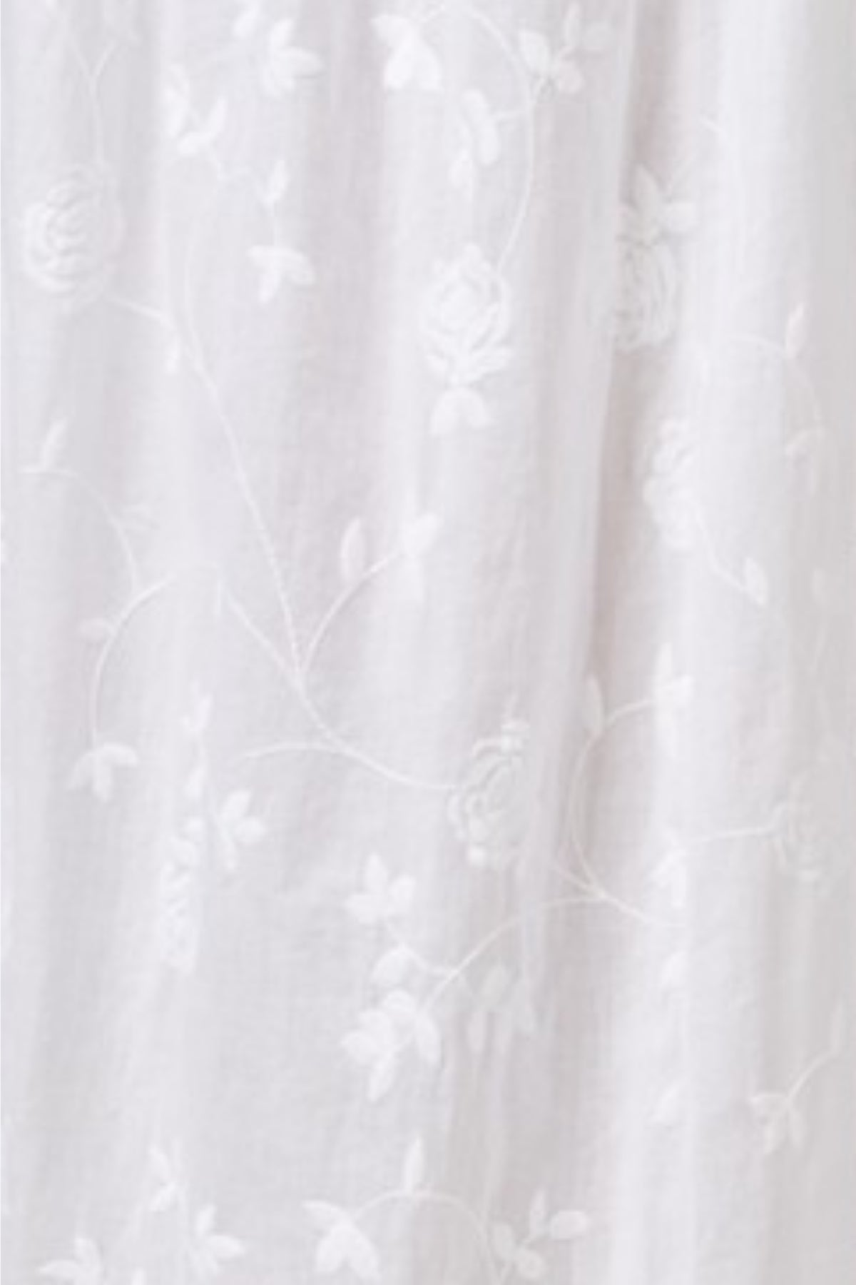 Charter Club Intimates Bright-White Lace-Trim Embroidered Night-Gown