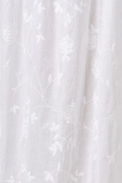 Charter Club Intimates Bright-White Lace-Trim Embroidered Night-Gown thumbnail 2