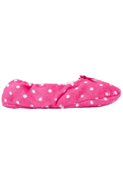 Charter Club Intimates Candy-Pink Fizz-Dot Printed Slipper Socks thumbnail 3