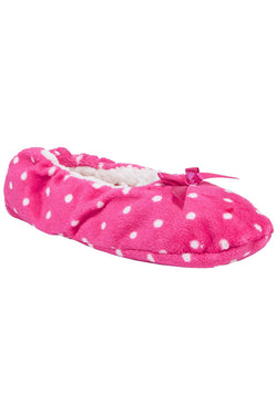 Charter Club Intimates Candy-Pink Fizz-Dot Printed Slipper Socks thumbnail 2