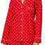 Charter Club Intimates Candy-Red Dot-Printed Cotton/Flannel Pajama Set