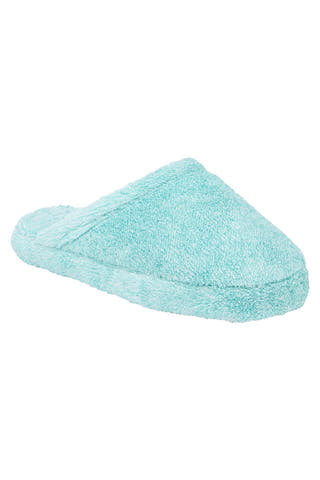 Charter Club Intimates Caribbean-Blue Rice Pile Slippers