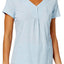 Charter Club Intimates Chambray-Dot Printed Pajama Henley Top